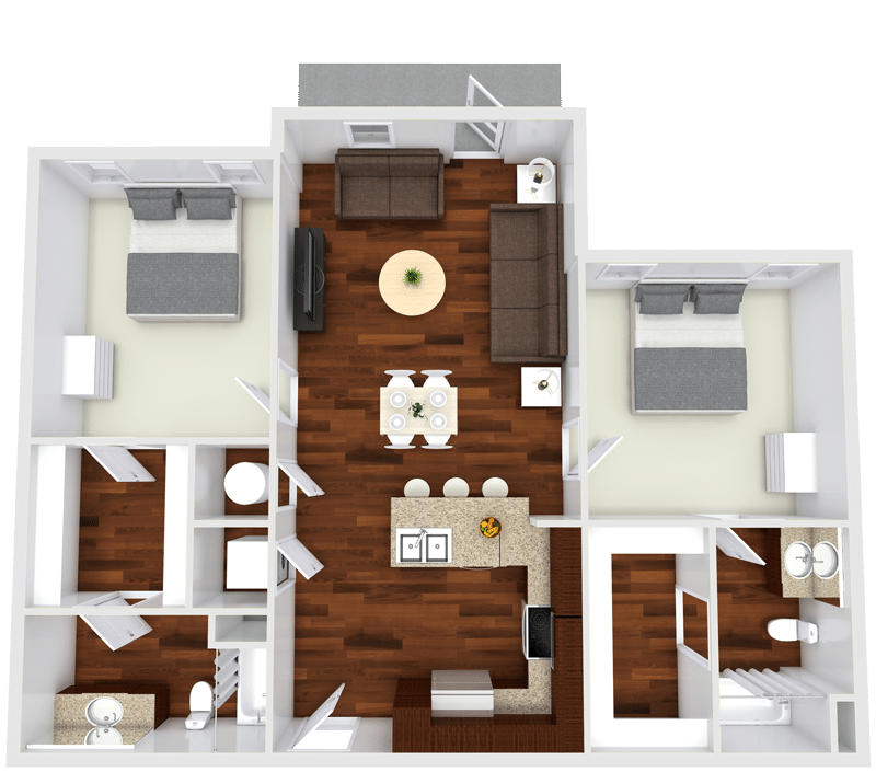 Floor Plans | GSU Student Housing | The Hamptons Statesboro